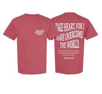 Jesus Won - John 16:33 - Crimson