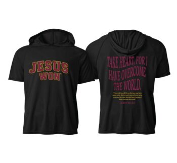Short Sleeve Hoodie - Maroon & Gold
