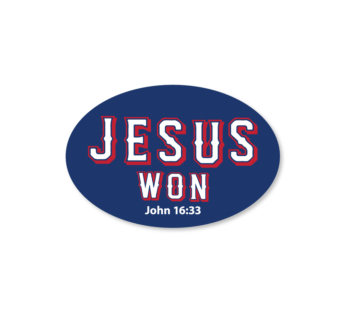 Jesus Won Sticker