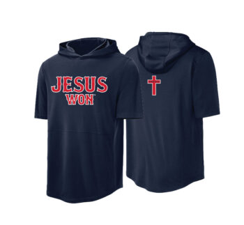 Short Sleeve Hoodie - Boston - Solid Navy
