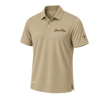 Jesus Won - BYLT Polo - Modern Khaki