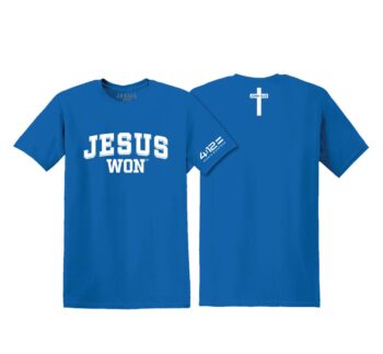 Jesus Won Tee - 4:12 Sports Ministries