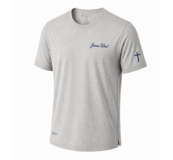 Jesus Won Tee - BYLT - Storm Grey